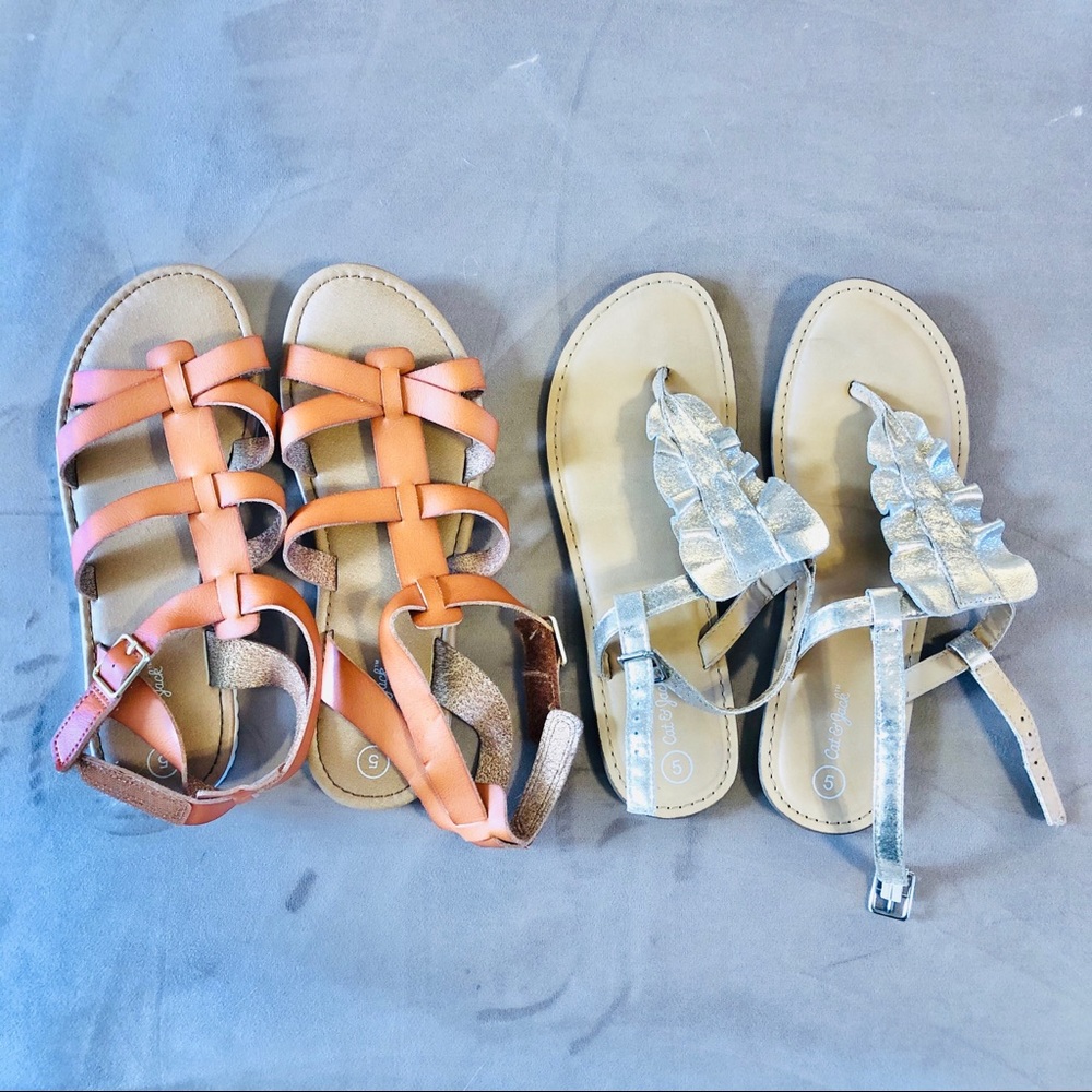 Cat & Jack Girls Sandal Bundle (2 pairs)